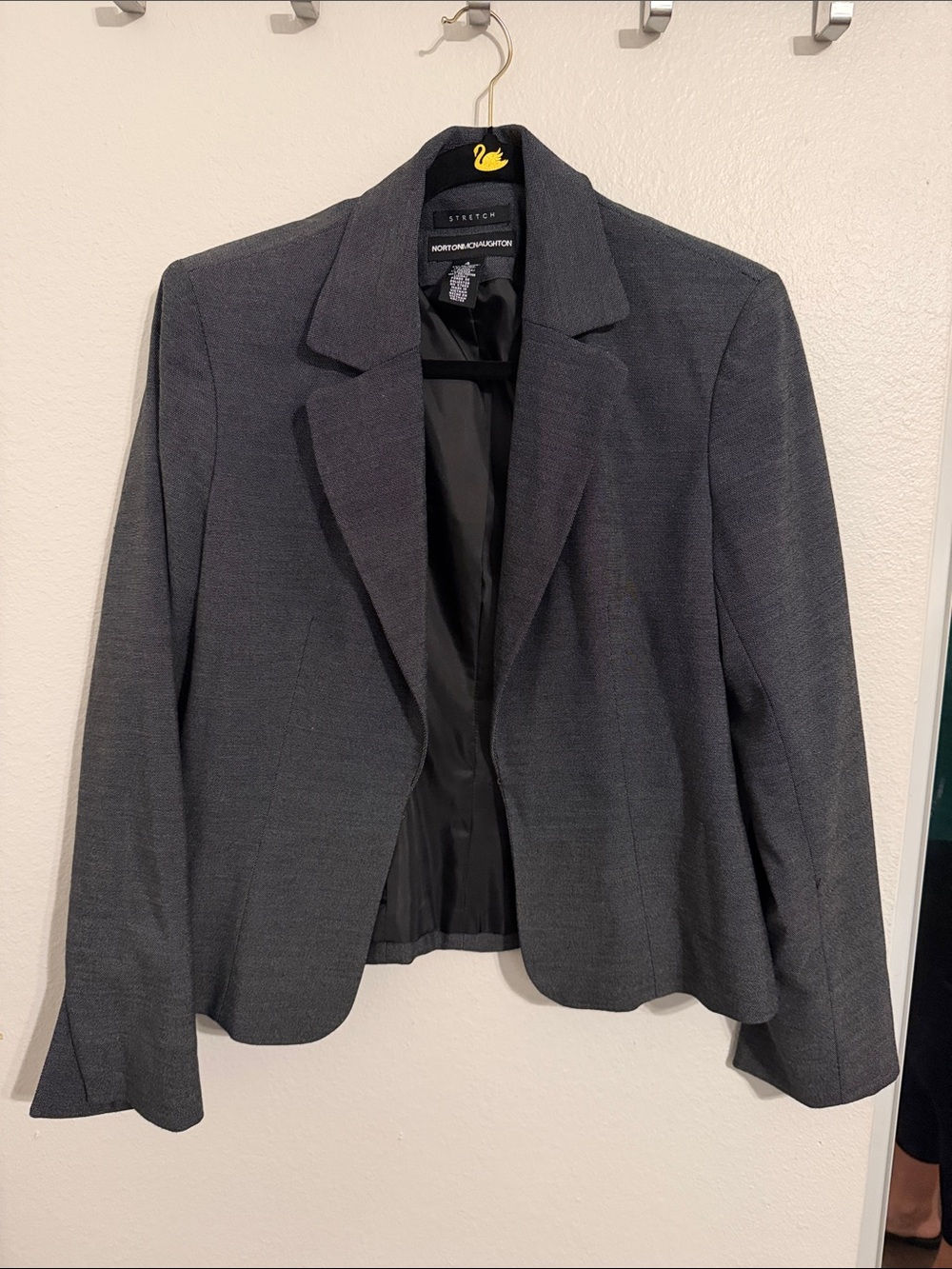 Norton McNaughton Charcoal Gray Women's Tailored Blazer